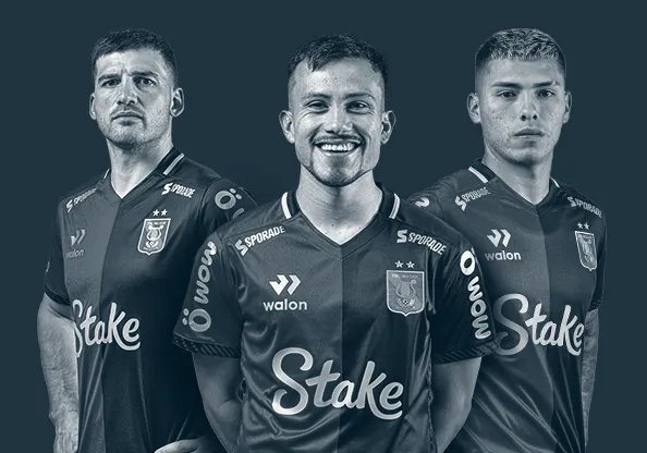 Tarjeta deportiva del FBC Melgar con enfoque competitivo y estilo de club.
